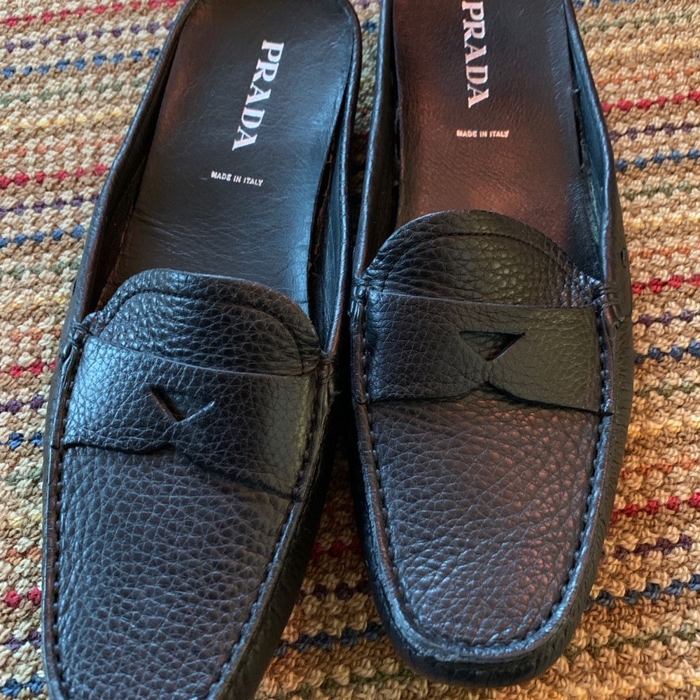 Prada slip on loafers